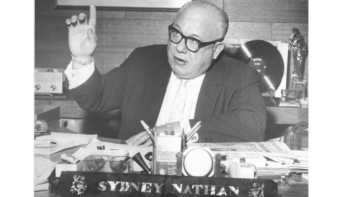 Sidney Nathan, Portrait, At Desk, Founder Of Cincinnati's King Records, Stars Who Made James Brown A Star