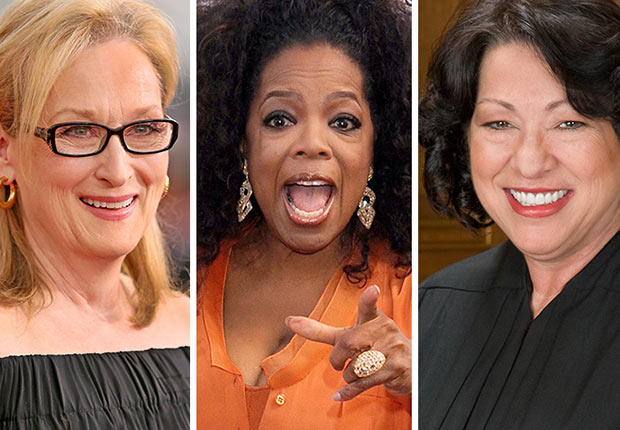 Influential Boomer Women Meryl Streep, Oprah Winfrey and Sonia Sotomayor