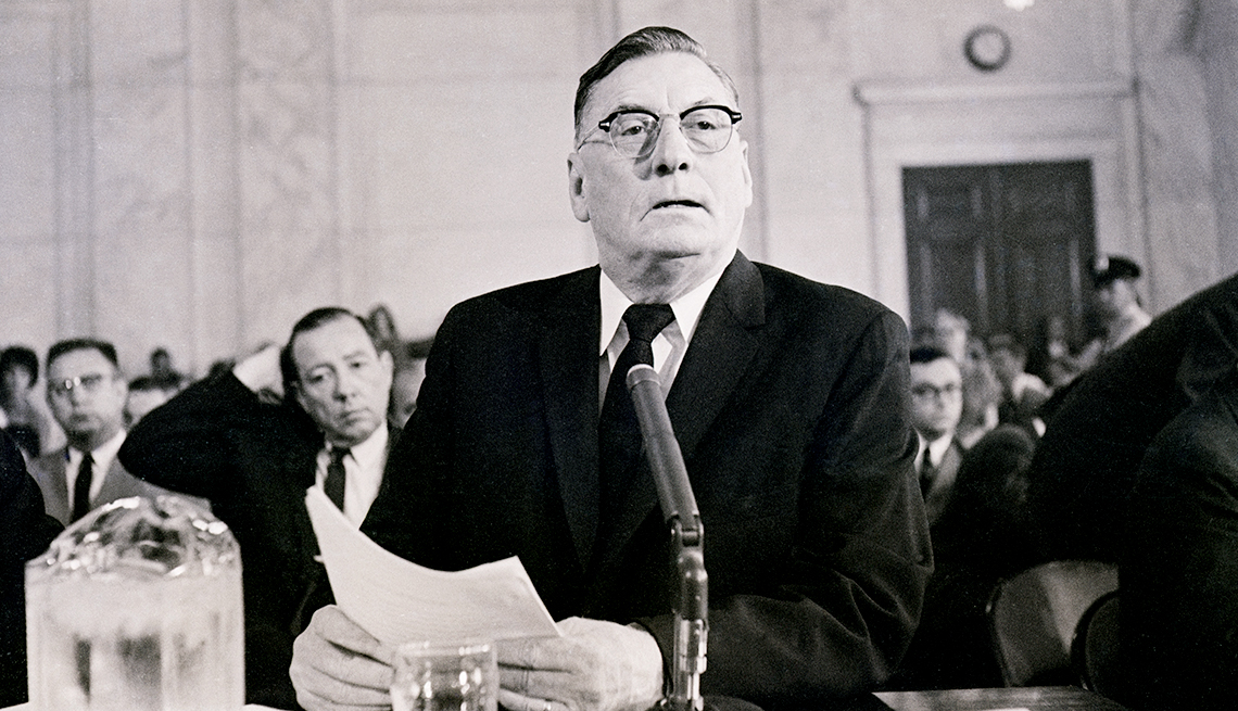 The Struggle for Civil Rights - Mississippi Gov. Ross R. Barnett testifies before the Senate Commerce Committee.