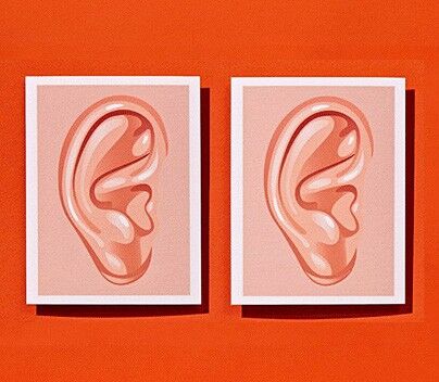 Illustration of two ears.