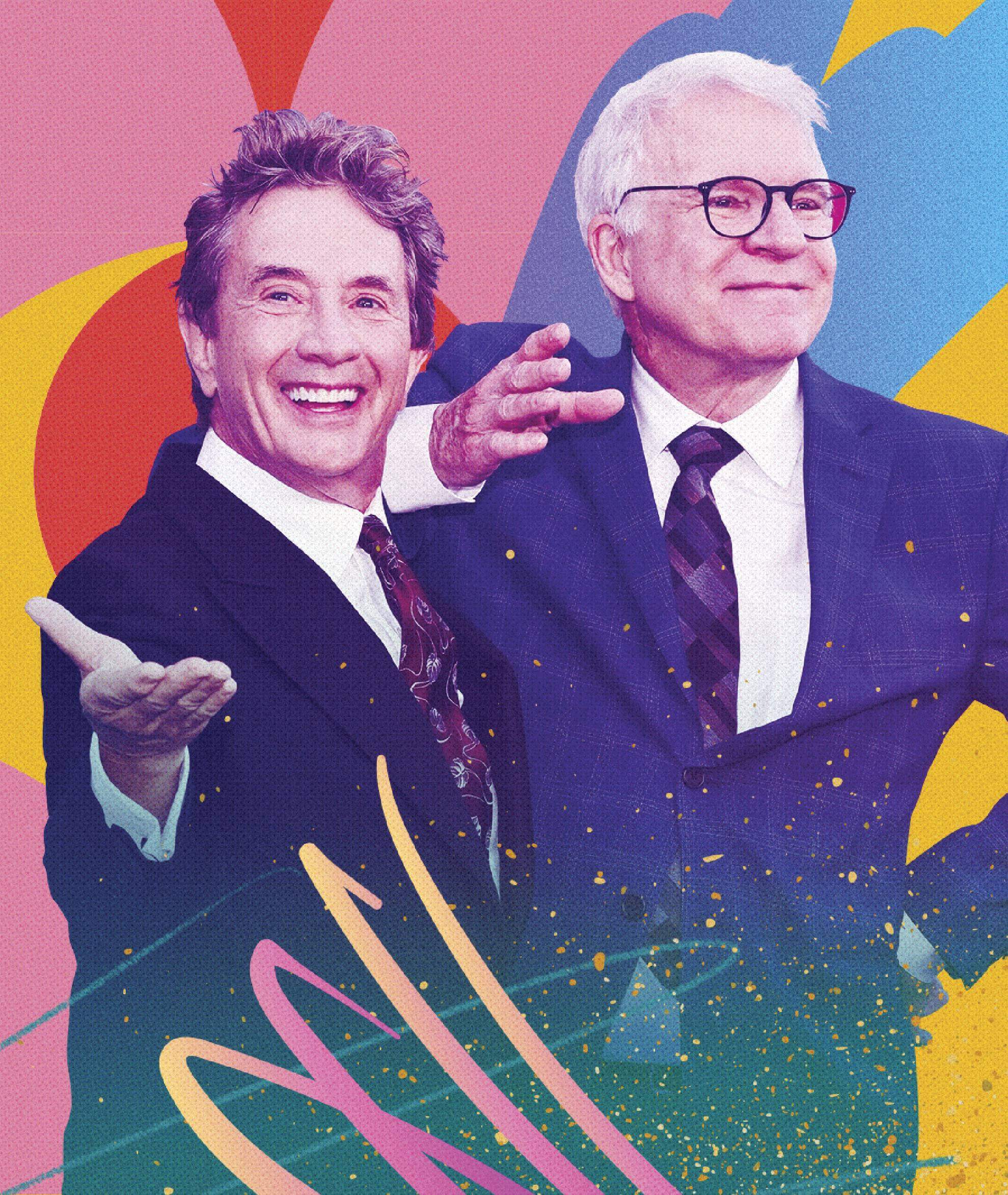 Photo collage of Martin Short and Steve Martin