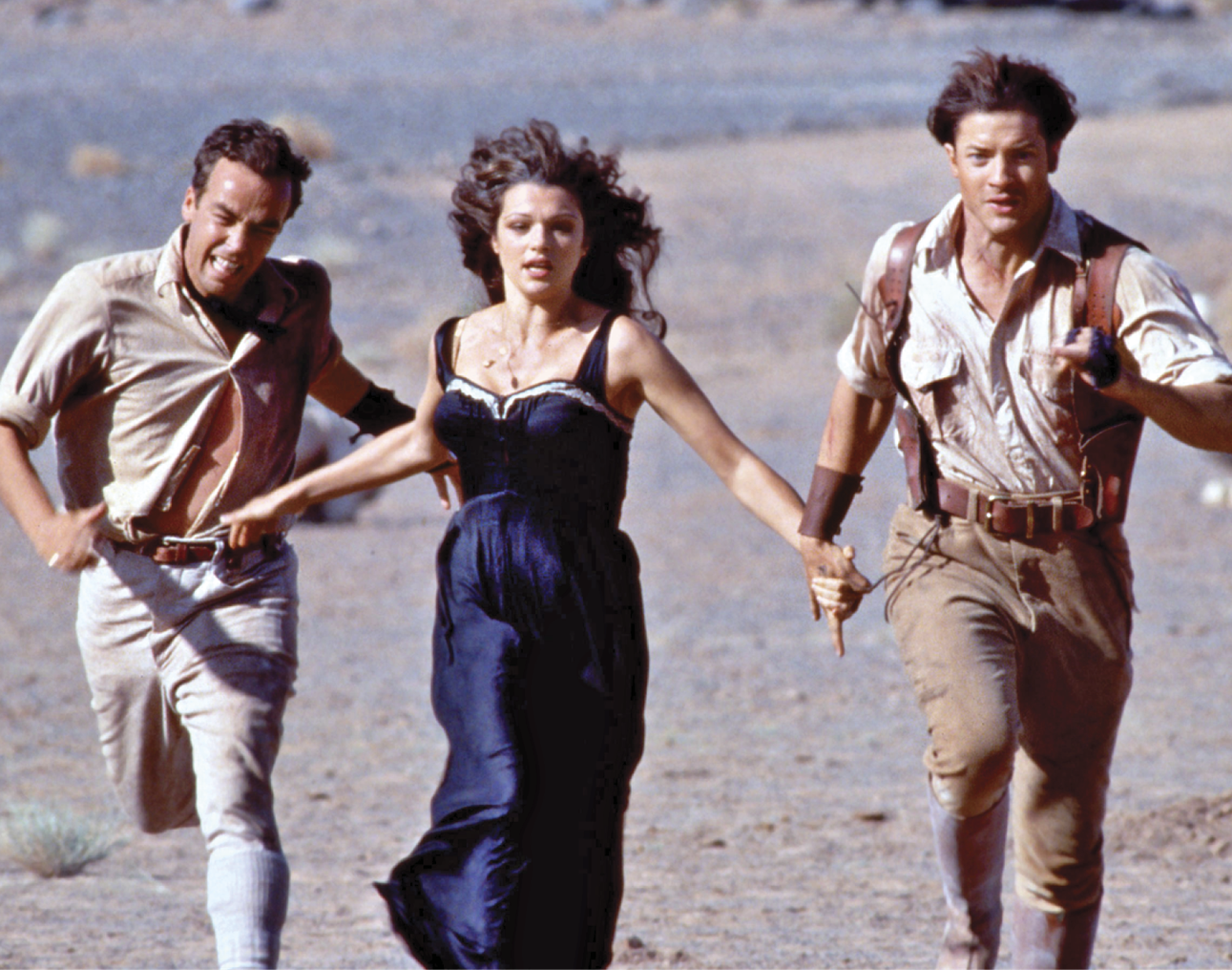 Scene from the movie The Mummy where they are running&nbsp;