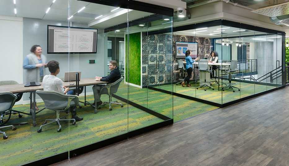 Two labs inside the Hatchery at AARP