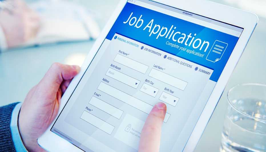Job application form