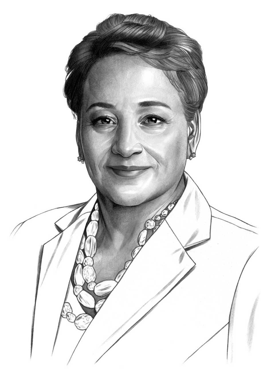 AARP CEO JoAnn Jenkins, illustration