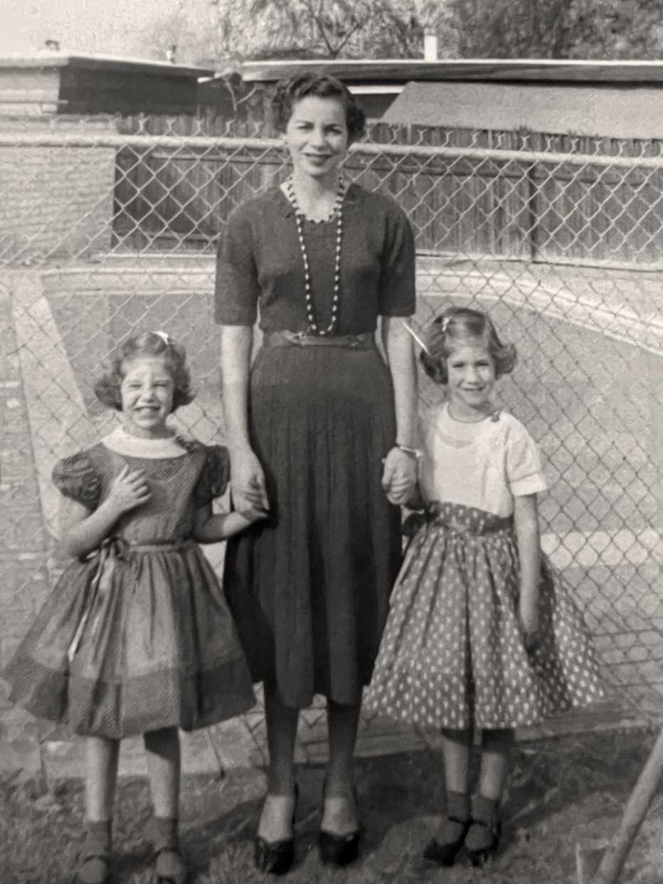 janie and her sister arlie with their mother when they were younger