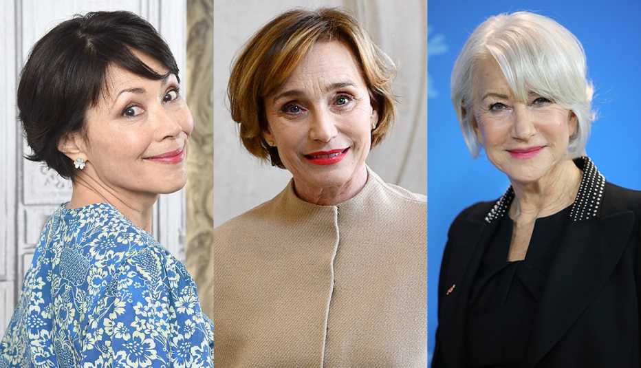 Ann Curry Kristin Scott Thomas and Helen Mirren