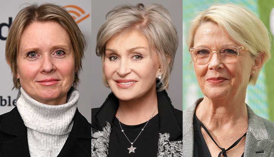 Cynthia Nixon Sharon Osbourne and Annette Bening