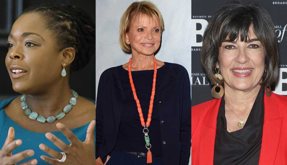 Women wearing bold jewelry