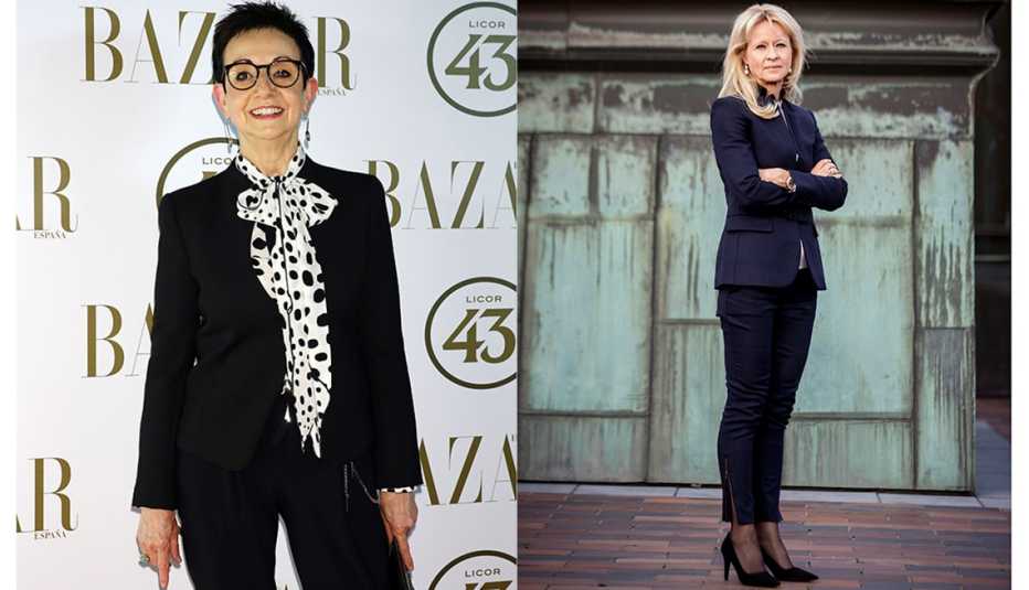 Women wearing pantsuits 