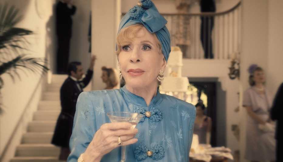 carol burnett as norma dellacorte in a still from palm royale