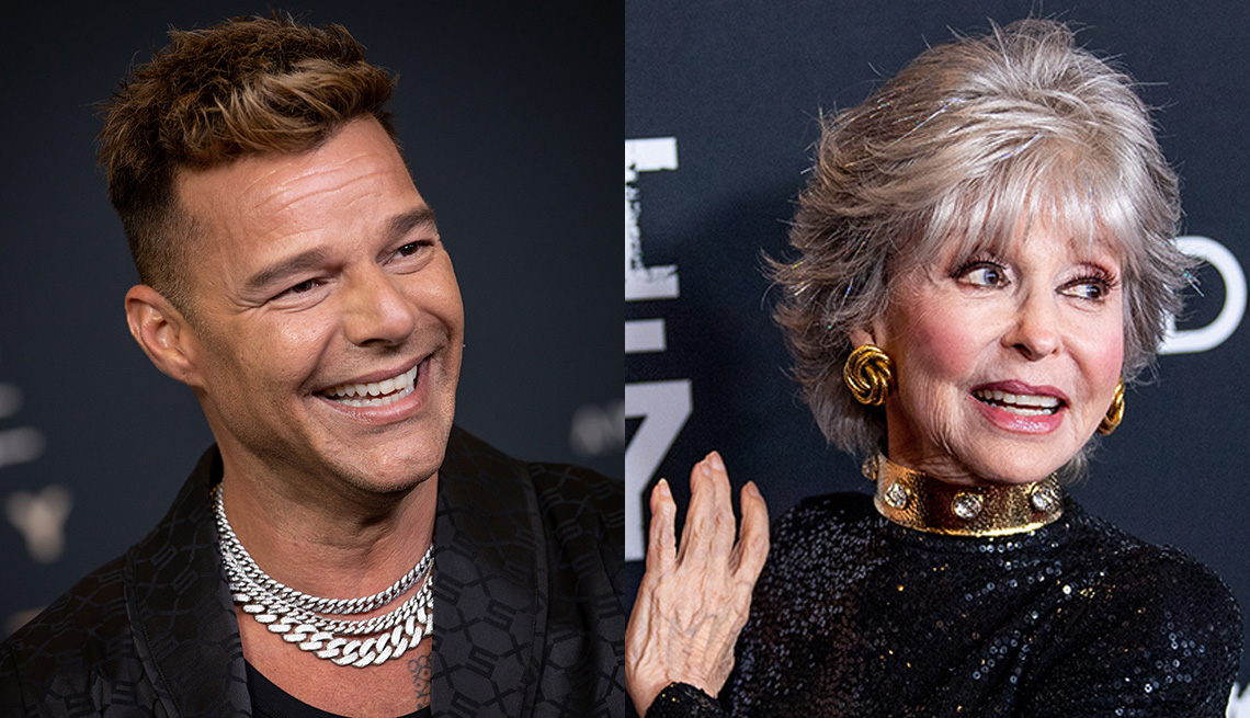 Singer Ricky Martin and actress Rita Moreno