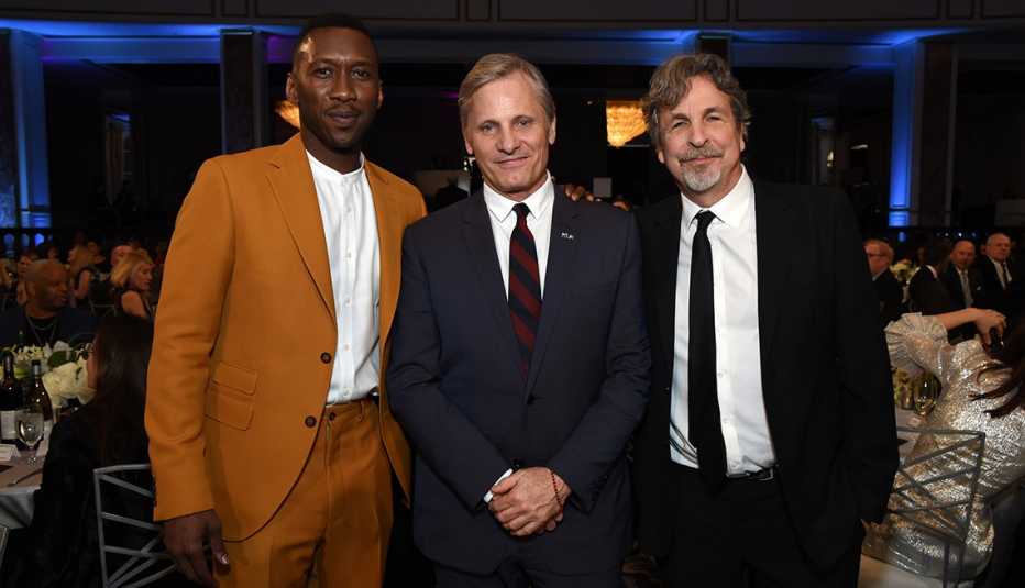 Mahershala Ali, Viggo Mortensen, and Peter Farrelly 