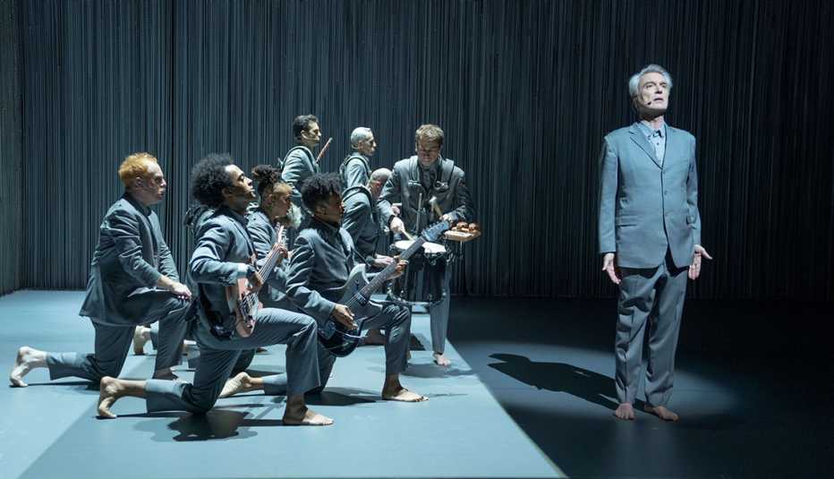 A scene from the filmed version of the Broadway show David Byrne's American Utopia