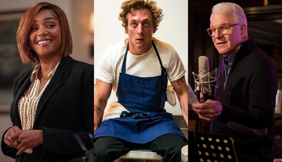 Tiffany Haddish stars in Apple TV Plus series The Afterparty, Jeremy Allen White stars in FX series The Bear and Steve Martin stars in the Hulu series Only Murders in the Building