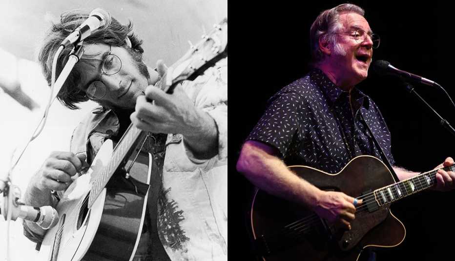John Sebastian performing in 1969 and 2019