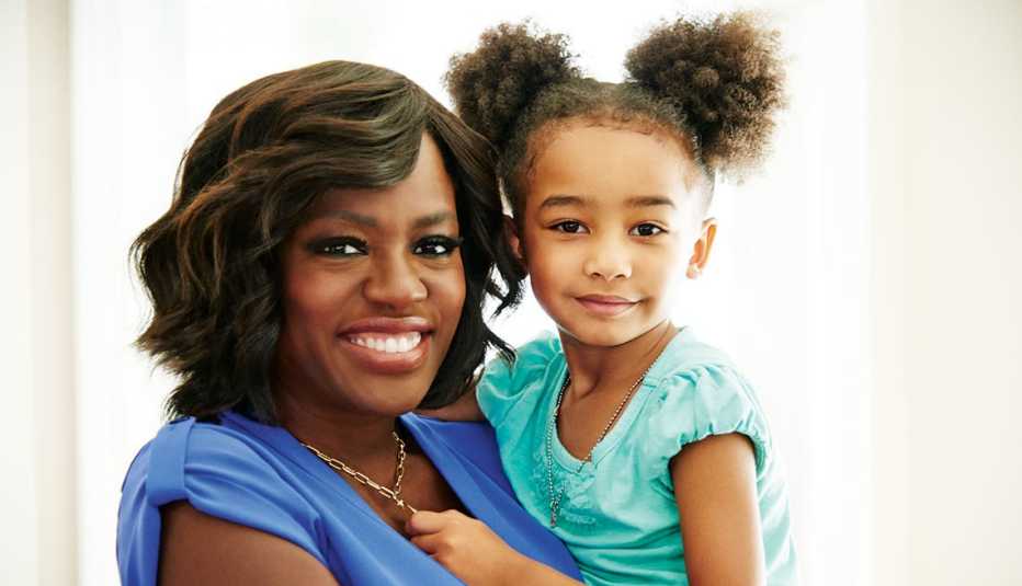 Viola Davis, Daughter Genesis, Portrait, AARP Magazine