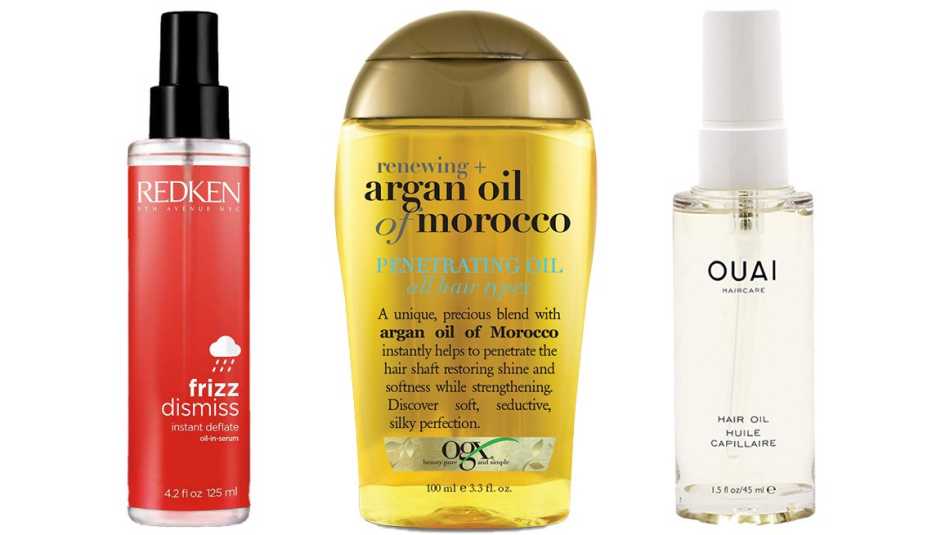 Redken Frizz Dismiss Instant Deflate Oil in Serum O G X Moroccan Penetrating Oil Regular OUAI Hair Oil