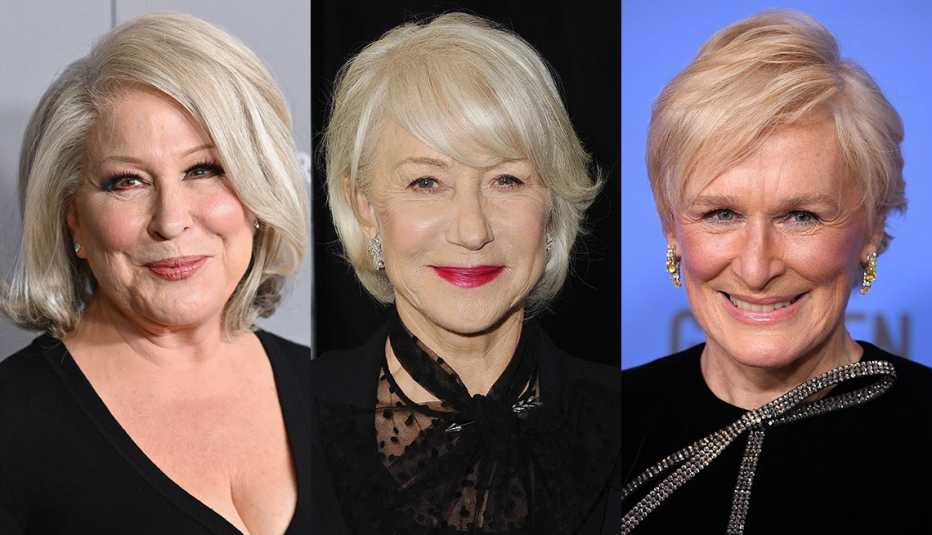 Bette Midler, Helen Mirren and Glenn Close