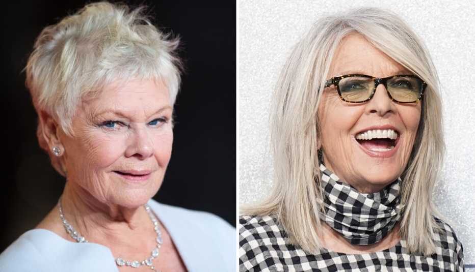 left judi dench right diane keaton