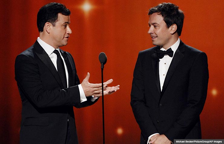 Jimmy Kimmel and Jimmy Fallon