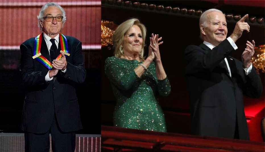 Robert De Niro, first lady Jill Biden and President Joe Biden at the Kennedy Center Honors