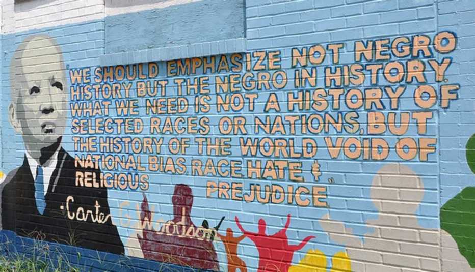 Carter G Woodson Mural circa 2012