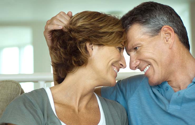 Couple smiling at each other, AP04ME