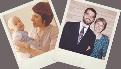 Family Polaroid photos, What My Son's Death Taught Me (Istockphoto/Courtesy Vicki Lemley)