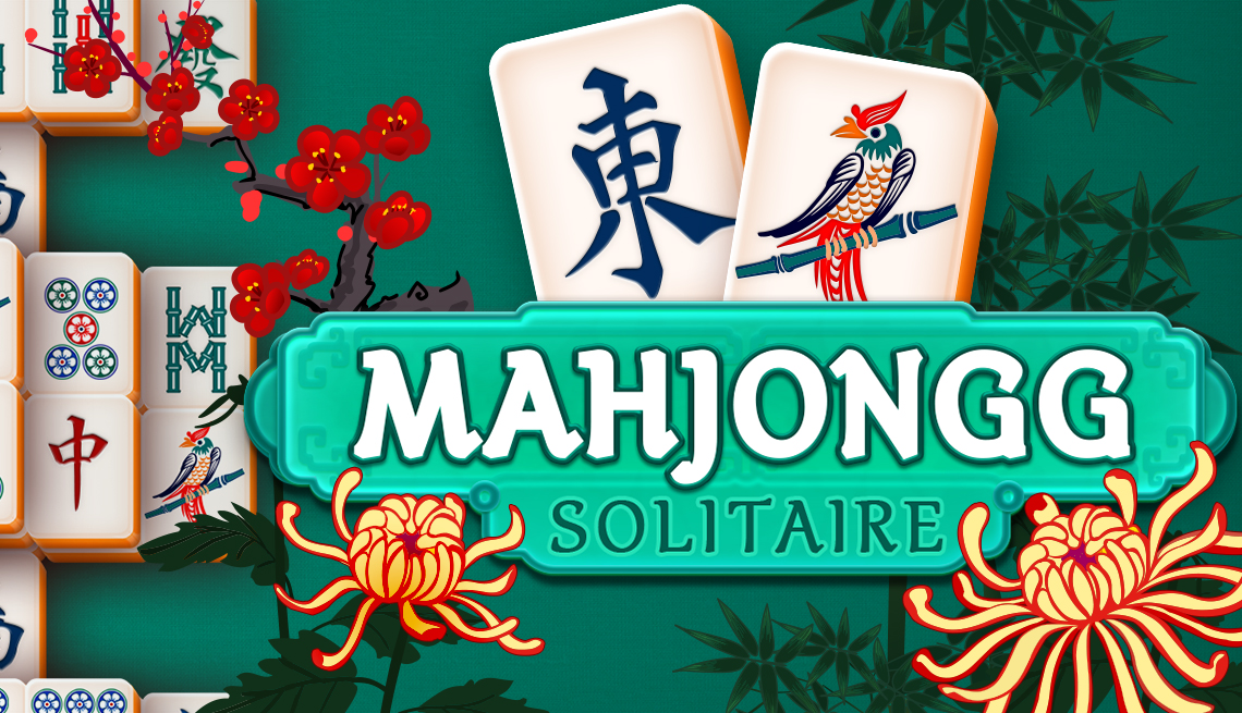 mahjongg solitaire promo game art