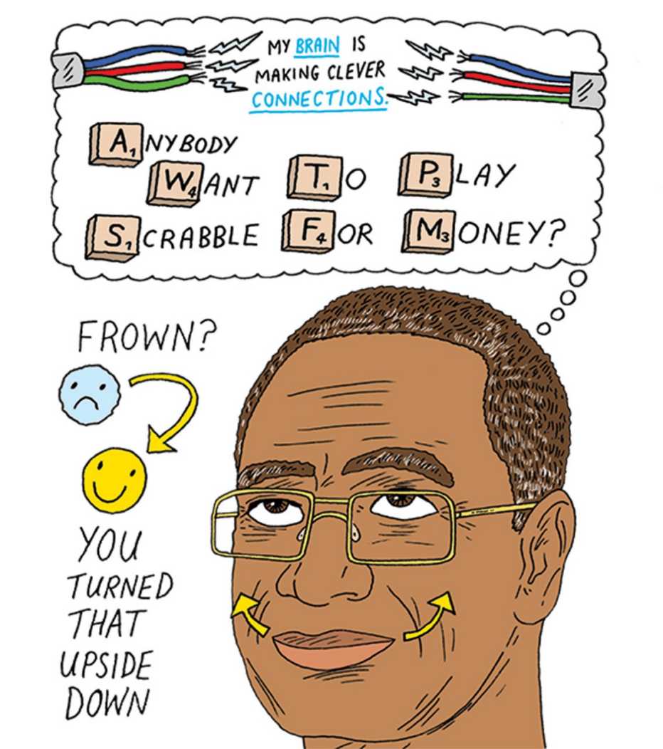 Illustration of a man thinking