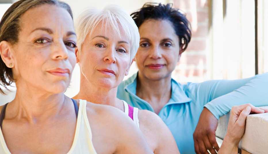 Three older women