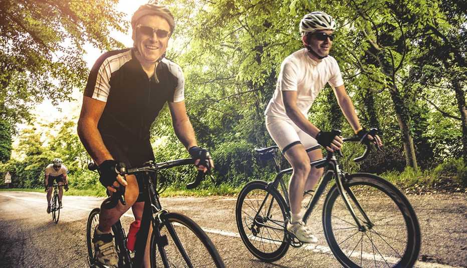 men on bikes