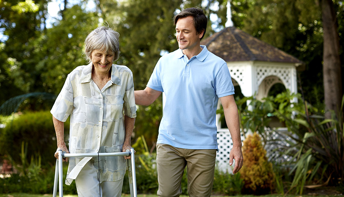 man walking with a woman outdoors