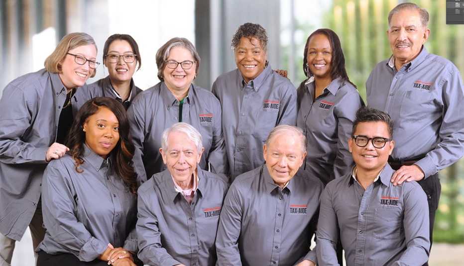 Tax-Aide Volunteers at Photoshoot