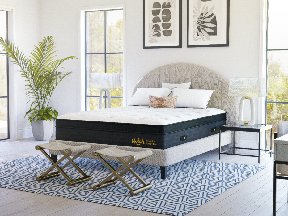 The Nolah Evolution Luxury Firm mattress on display