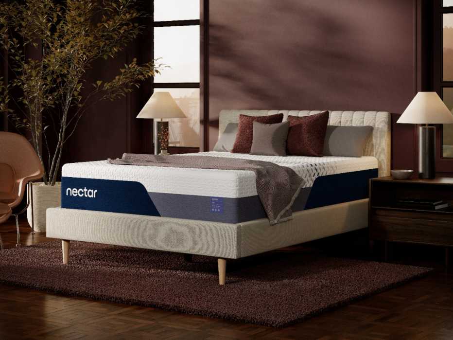 Nectar Luxe Memory Foam mattress on display