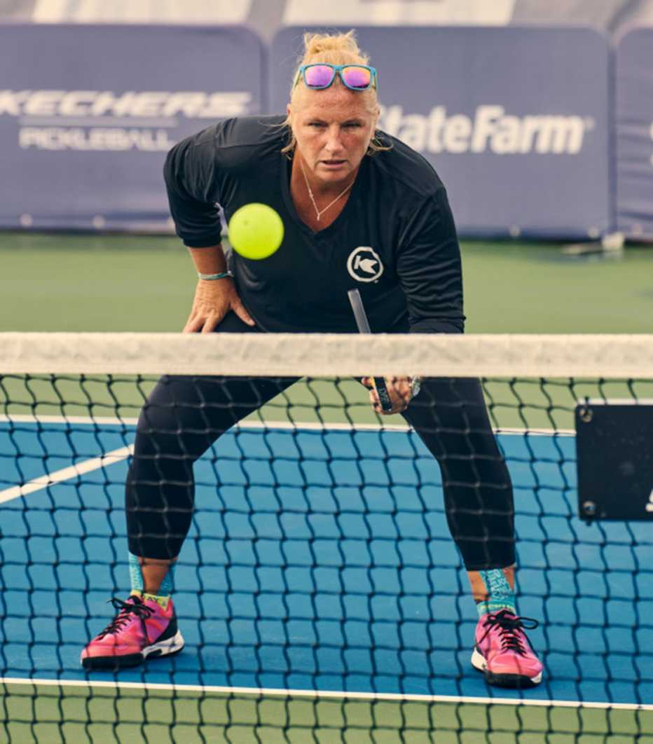 lee whitwell playing pickleball