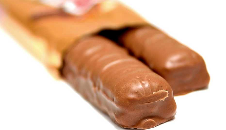 Two Twix chocolate bars
