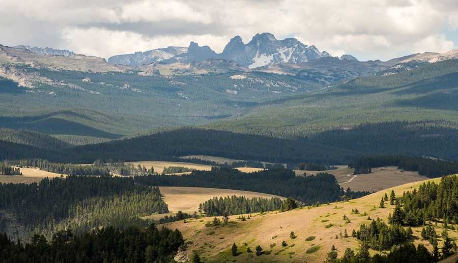 a mountain range