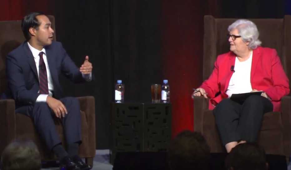 Julian Castro and Nancy LeaMond