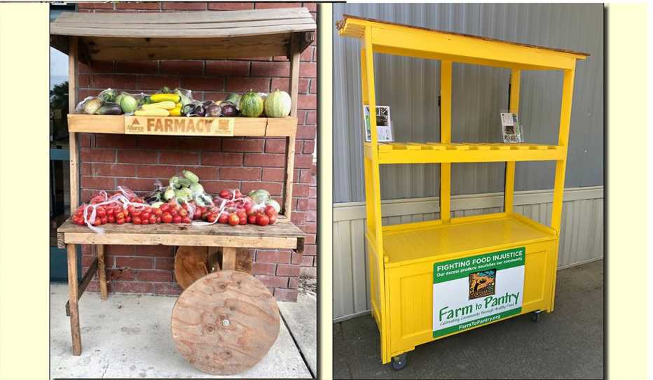 Stocking Farmacy’ Carts with Fresh Food in Sonoma County, California 