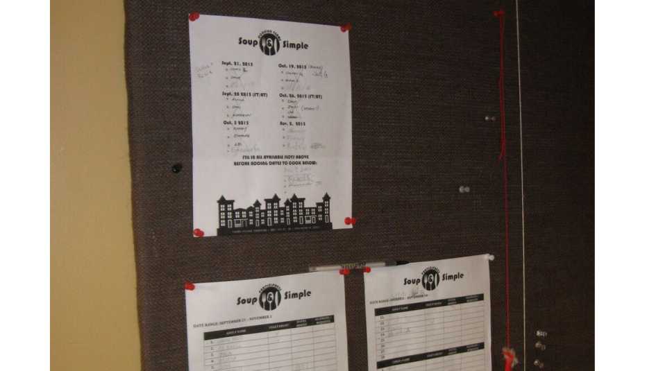 Sign Up Board, Volunteering, Co-Housing, Livable Communities