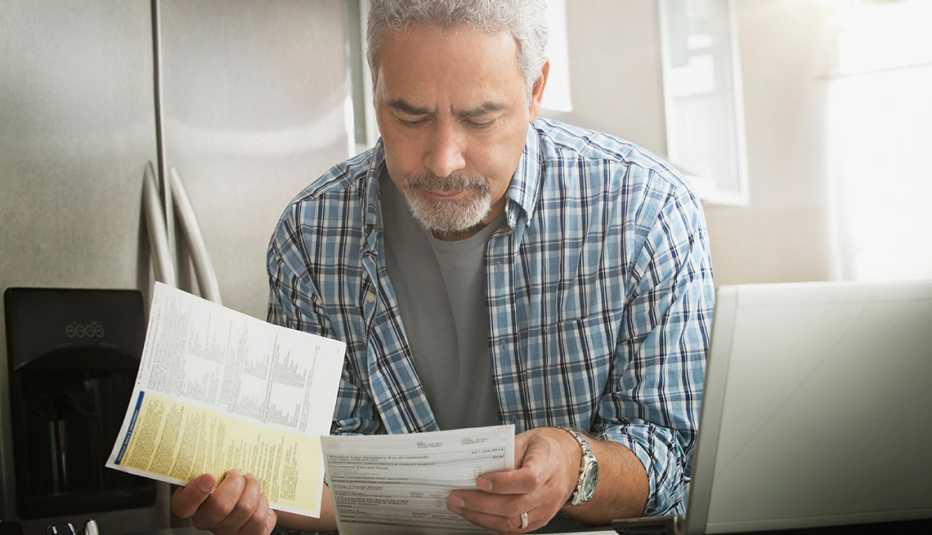 Man holding bills