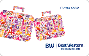 image of a digital best western hotels gift card
