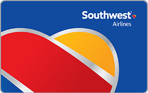 image of a digital southwest airlines gift card