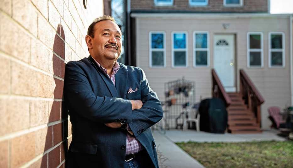 alvaro obregon standing near a house