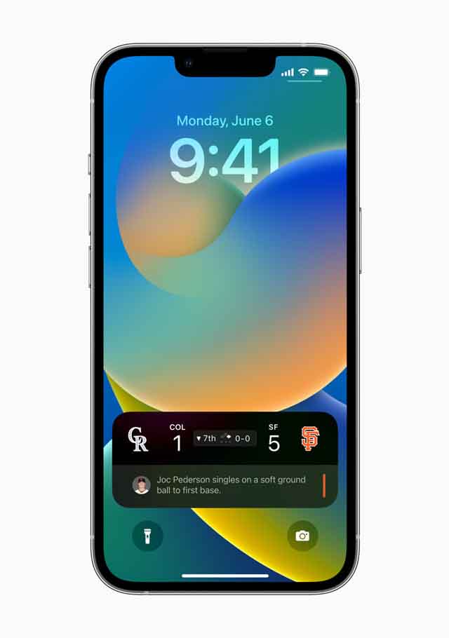 smartphone lock screen