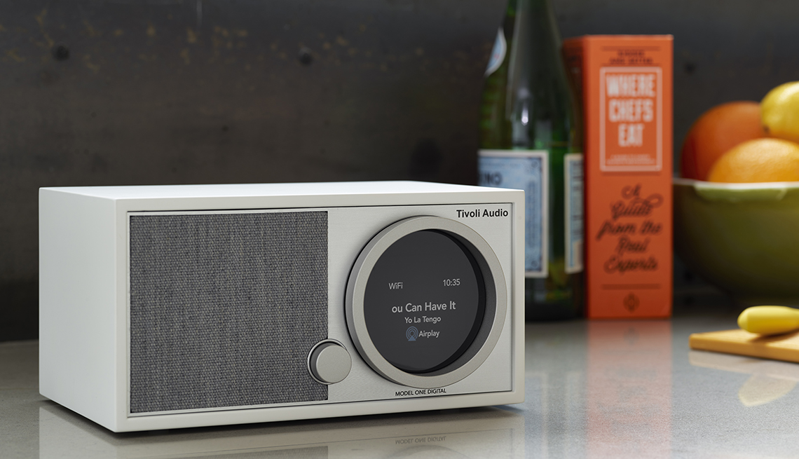 the tivoli audio twenty twenty sitting on a counter