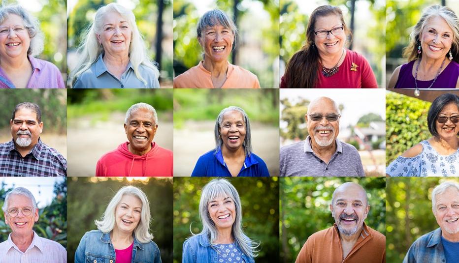 Older adult faces